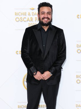 Meksikalı-Amerikalı aktör, yapımcı ve televizyon kişiliği Frankie Delgado, 10 Mart 2023 'te Bel Air, Los Angeles, Kaliforniya, ABD' de düzenlenen Darren Dzienciol ve Richie Akiva Oscar Partisi 2023 'e geldi..