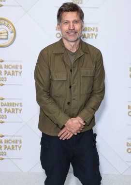 Danimarkalı aktör ve yapımcı Nikolaj Coster-Waldau, 10 Mart 2023 tarihinde Bel Air, Los Angeles, Kaliforniya, ABD 'de düzenlenen Darren Dzienciol ve Richie Akiva Oscar Partisi 2023' e geldi.. 