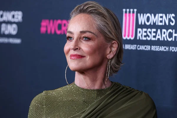 American Actress Sharon Stone Arrives Women Cancer Research Fund Unforgettable — Stock Photo, Image