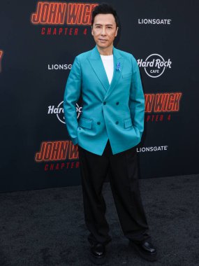 Hong Kong 'lu aktör, dövüş sanatçısı ve aksiyon yönetmeni Donnie Yen, 20 Mart 2023' te Hollywood, Los Angeles, Kaliforniya, ABD 'de bulunan TCL Çin Tiyatrosu IMAX' te düzenlenen 
