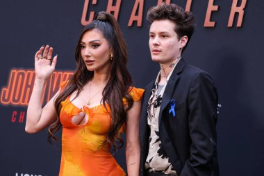 Francesca Farago ve Jesse Sullivan, 20 Mart 2023 'te Hollywood, Los Angeles, Kaliforniya, ABD' deki TCL Çin Tiyatrosu IMAX 'te düzenlenen' John Wick 'in Los Angeles Prömiyeri' ne geldiler..