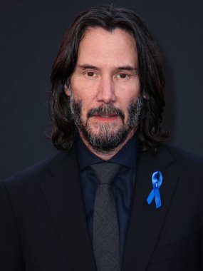 Canadian actor Keanu Reeves arrives at the Los Angeles Premiere Of Lionsgate's 'John Wick: Chapter 4' held at the TCL Chinese Theatre IMAX on March 20, 2023 in Hollywood, Los Angeles, California, United States.  clipart