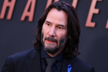 Canadian actor Keanu Reeves arrives at the Los Angeles Premiere Of Lionsgate's 'John Wick: Chapter 4' held at the TCL Chinese Theatre IMAX on March 20, 2023 in Hollywood, Los Angeles, California, United States.  clipart