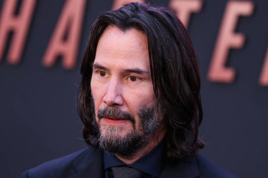 Canadian actor Keanu Reeves arrives at the Los Angeles Premiere Of Lionsgate's 'John Wick: Chapter 4' held at the TCL Chinese Theatre IMAX on March 20, 2023 in Hollywood, Los Angeles, California, United States. 