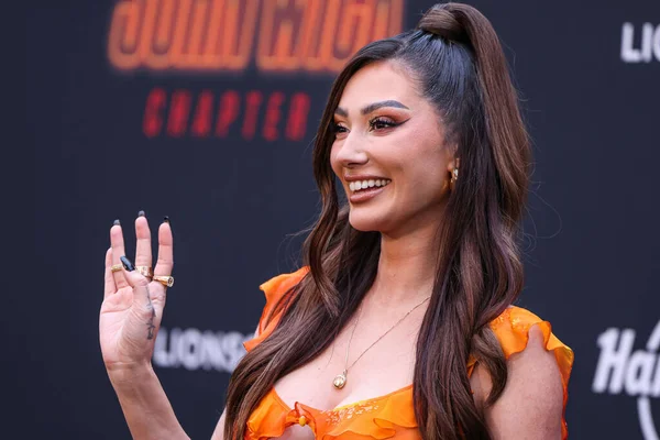 stock image Canadian television personality and influencer Francesca Farago arrives at the Los Angeles Premiere Of Lionsgate's 'John Wick: Chapter 4' held at the TCL Chinese Theatre IMAX on March 20, 2023 in Hollywood, Los Angeles, California, United States. 