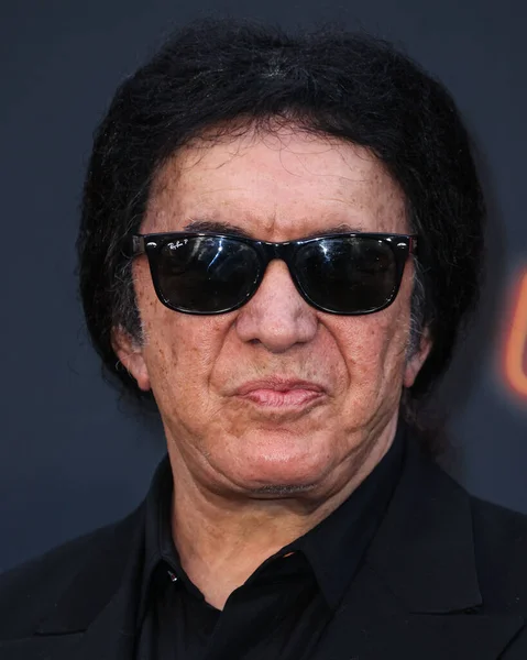 stock image Israeli-American musician/bassist and co-lead singer of Kiss Gene Simmons arrives at the Los Angeles Premiere Of Lionsgate's 'John Wick: Chapter 4' held at the TCL Chinese Theatre IMAX on March 20, 2023 in Hollywood, Los Angeles, California