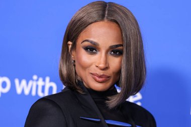 American singer, songwriter, dancer, actress, model and entrepreneur Ciara (Ciara Princess Wilson) wearing an outfit by Grace Ling arrives at the Fashion Trust U.S. Awards 2023 held at Goya Studios on March 21, 2023 in Hollywood, LA, California, USA clipart