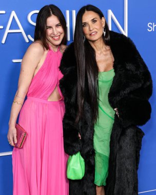 Scout LaRue Willis and mother Demi Moore arrive at the Fashion Trust U.S. Awards 2023 held at Goya Studios on March 21, 2023 in Hollywood, Los Angeles, California, United States.