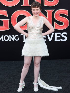 Amerikalı aktris Sophia Lillis, 26 Mart 2023 'te Westwood, Los Angeles, Kaliforniya, ABD' deki Regency Village Theatre 'da düzenlenen Los Angeles Paramount Pictures ve eOne' ın 