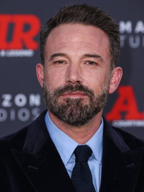 Amerikalı aktör ve film yapımcısı Ben Affleck, 27 Mart 2023 'te Westwood, Los Angeles, Kaliforniya, ABD' deki Regency Village Theatre 'da düzenlenen Amazon Stüdyolarının ve Skydance Media' nın 'Air' in dünya prömiyerine geldi.. 
