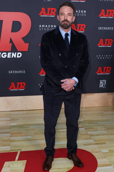 stock image American actor and filmmaker Ben Affleck arrives at the World Premiere Of Amazon Studios' And Skydance Media's 'Air' held at the Regency Village Theatre on March 27, 2023 in Westwood, Los Angeles, California, United States. 