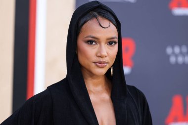 Karrueche Tran, 27 Mart 2023 'te Westwood, Los Angeles, Kaliforniya, ABD' deki Regency Village Theatre 'da düzenlenen Amazon Stüdyoları' nın Dünya prömiyerine geldi.. 