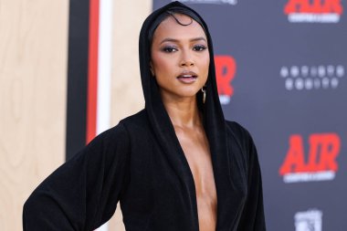 Karrueche Tran, 27 Mart 2023 'te Westwood, Los Angeles, Kaliforniya, ABD' deki Regency Village Theatre 'da düzenlenen Amazon Stüdyoları' nın Dünya prömiyerine geldi.. 