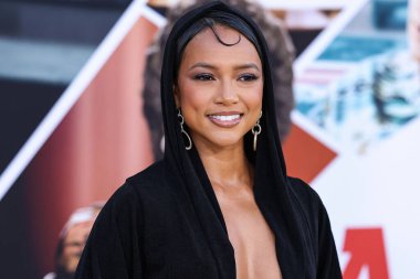 Karrueche Tran, 27 Mart 2023 'te Westwood, Los Angeles, Kaliforniya, ABD' deki Regency Village Theatre 'da düzenlenen Amazon Stüdyoları' nın Dünya prömiyerine geldi.. 