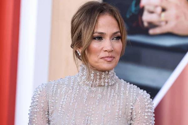 American Actress Singer Dancer Jennifer Lopez Wearing Antonio Grimaldi Dress — Stock Photo, Image