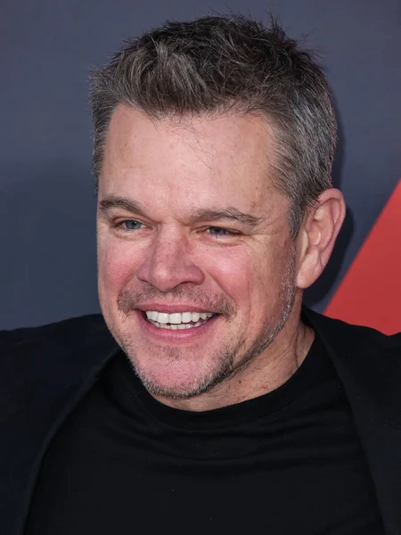 Ator Produtor Cinema Roteirista Americano Matt Damon Chega Estréia Mundial — Fotografia de Stock