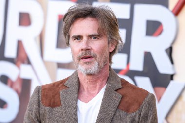 Amerikalı aktör Sam Trammell, 28 Mart 2023 'te Westwood, Los Angeles, Kaliforniya, ABD' deki Regency Village Theatre 'da düzenlenen Netflix' in 