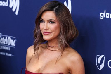 Amerikalı aktris Chrishell Stause, 30 Mart 2023 'te Beverly Hilton Hotel' de düzenlenen 34. Geleneksel GLAAD Medya Ödülleri 'ne geldi.. 