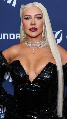 Amerikalı şarkıcı, söz yazarı, oyuncu ve televizyon kişiliği Christina Aguilera, 30 Mart 2023 'te Beverly Hilton Hotel' de düzenlenen 34. Yıllık GLAAD Medya Ödülleri 'ne geldi.. 