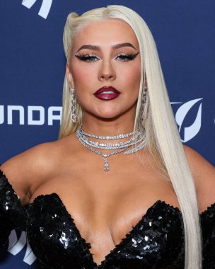 Amerikalı şarkıcı, söz yazarı, oyuncu ve televizyon kişiliği Christina Aguilera, 30 Mart 2023 'te Beverly Hilton Hotel' de düzenlenen 34. Yıllık GLAAD Medya Ödülleri 'ne geldi.. 