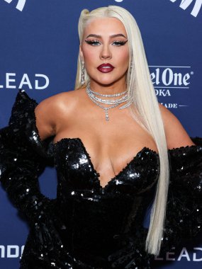 Amerikalı şarkıcı, söz yazarı, oyuncu ve televizyon kişiliği Christina Aguilera, 30 Mart 2023 'te Beverly Hilton Hotel' de düzenlenen 34. Yıllık GLAAD Medya Ödülleri 'ne geldi.. 