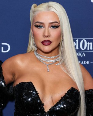 Amerikalı şarkıcı, söz yazarı, oyuncu ve televizyon kişiliği Christina Aguilera, 30 Mart 2023 'te Beverly Hilton Hotel' de düzenlenen 34. Yıllık GLAAD Medya Ödülleri 'ne geldi.. 