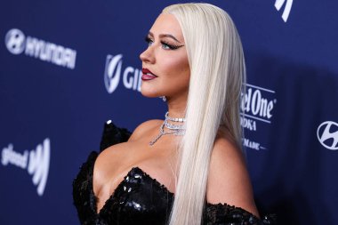 Amerikalı şarkıcı, söz yazarı, oyuncu ve televizyon kişiliği Christina Aguilera, 30 Mart 2023 'te Beverly Hilton Hotel' de düzenlenen 34. Yıllık GLAAD Medya Ödülleri 'ne geldi.. 