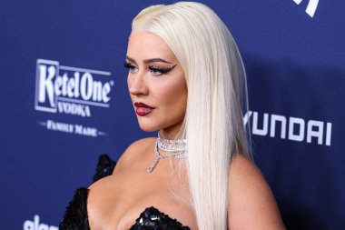 Amerikalı şarkıcı, söz yazarı, oyuncu ve televizyon kişiliği Christina Aguilera, 30 Mart 2023 'te Beverly Hilton Hotel' de düzenlenen 34. Yıllık GLAAD Medya Ödülleri 'ne geldi.. 