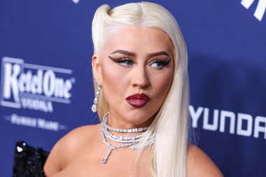 Amerikalı şarkıcı, söz yazarı, oyuncu ve televizyon kişiliği Christina Aguilera, 30 Mart 2023 'te Beverly Hilton Hotel' de düzenlenen 34. Yıllık GLAAD Medya Ödülleri 'ne geldi.. 