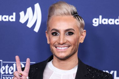 Amerikalı dansçı, oyuncu, şarkıcı, yapımcı, televizyon sunucusu ve YouTube kişiliği / Ariana Grandes erkek kardeşi Frankie Grande, 30 Mart 2023 'te Beverly Hilton Hotel' de düzenlenen 34.