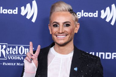Amerikalı dansçı, oyuncu, şarkıcı, yapımcı, televizyon sunucusu ve YouTube kişiliği / Ariana Grandes erkek kardeşi Frankie Grande, 30 Mart 2023 'te Beverly Hilton Hotel' de düzenlenen 34.