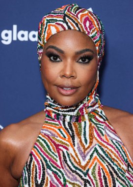 Amerikalı aktris Gabrielle Union, 30 Mart 2023 'te Beverly Hilton Hotel' de düzenlenen 34. Geleneksel GLAAD Medya Ödülleri 'ne geldi.. 