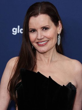 Amerikalı aktris ve yapımcı Geena Davis, 30 Mart 2023 'te Beverly Hilton Hotel' de düzenlenen 34. Geleneksel GLAAD Medya Ödülleri 'ne geldi.. 