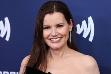 Amerikalı aktris ve yapımcı Geena Davis, 30 Mart 2023 'te Beverly Hilton Hotel' de düzenlenen 34. Geleneksel GLAAD Medya Ödülleri 'ne geldi.. 