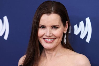 Amerikalı aktris ve yapımcı Geena Davis, 30 Mart 2023 'te Beverly Hilton Hotel' de düzenlenen 34. Geleneksel GLAAD Medya Ödülleri 'ne geldi.. 