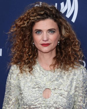 Amerikalı aktris Megan Ferguson, 30 Mart 2023 'te Beverly Hilton Hotel' de düzenlenen 34. Geleneksel GLAAD Medya Ödülleri 'ne geldi..