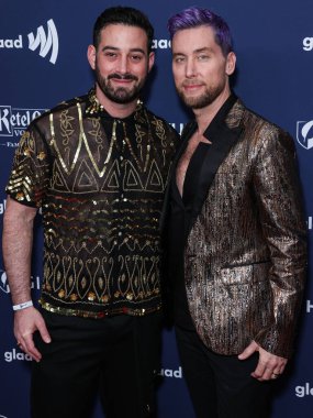 Michael Turchin ve kocası Lance Bass, 30 Mart 2023 'te Beverly Hilton Hotel' de düzenlenen 34. Yıllık GLAAD Medya Ödülleri 'ne geldiler.. 