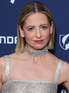 Amerikalı aktris Sarah Michelle Gellar, 30 Mart 2023 'te Beverly Hilton Hotel' de düzenlenen 34. Geleneksel GLAAD Medya Ödülleri 'ne geldi.. 