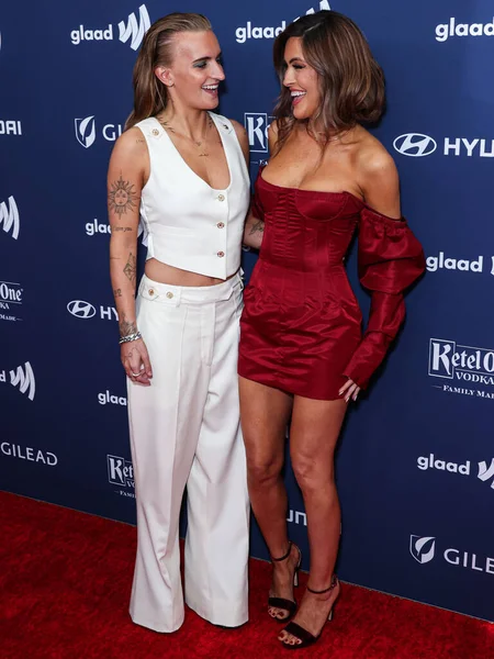 stock image G Flip and girlfriend Chrishell Stause arrive at the 34th Annual GLAAD Media Awards Los Angeles held at The Beverly Hilton Hotel on March 30, 2023 in Beverly Hills, Los Angeles, California, United States. 