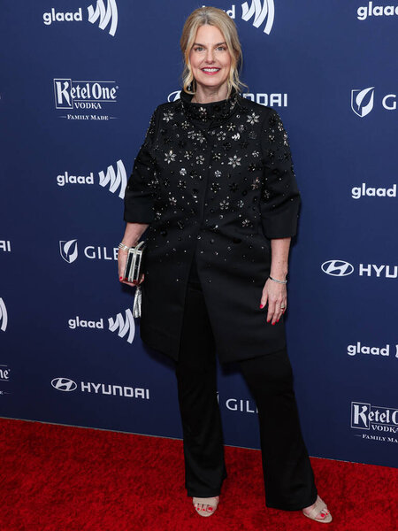 Sarah Kate Ellis arrives at the 34th Annual GLAAD Media Awards Los Angeles held at The Beverly Hilton Hotel on March 30, 2023 in Beverly Hills, Los Angeles, California, United States. 