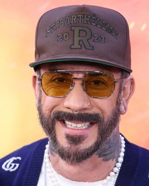 Amerikalı şarkıcı ve Backstreet Boys üyesi AJ McLean, Los Angeles Universal Pictures, Nintendo And Illumination Entertainment 'ın' The Super Mario Bros. Movie 'adlı filmi Los Angeles Live & 4DX Movie' ye geldi.