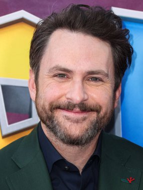 Amerikalı aktör, yazar ve podcaster Charlie Day, Los Angeles Universal Pictures, Nintendo And Illumination Entertainment 'ın Regal Cinemas LA Live & 4DX Movie' sindeki 