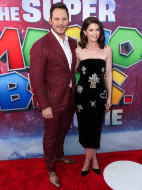 Amerikalı aktör Chris Pratt ve eşi / Amerikalı yazar Katherine Schwarzenegger, Los Angeles Universal Pictures, Nintendo And Illumination Entertainment 'ın 