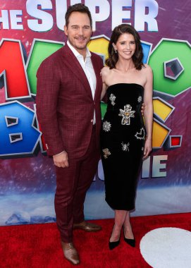 Amerikalı aktör Chris Pratt ve eşi / Amerikalı yazar Katherine Schwarzenegger, Los Angeles Universal Pictures, Nintendo And Illumination Entertainment 'ın 