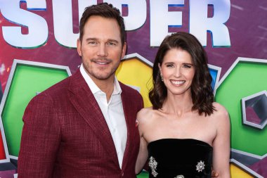 Amerikalı aktör Chris Pratt ve eşi / Amerikalı yazar Katherine Schwarzenegger, Los Angeles Universal Pictures, Nintendo And Illumination Entertainment 'ın 