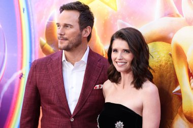 Amerikalı aktör Chris Pratt ve eşi / Amerikalı yazar Katherine Schwarzenegger, Los Angeles Universal Pictures, Nintendo And Illumination Entertainment 'ın 