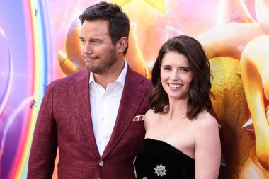 Amerikalı aktör Chris Pratt ve eşi / Amerikalı yazar Katherine Schwarzenegger, Los Angeles Universal Pictures, Nintendo And Illumination Entertainment 'ın 