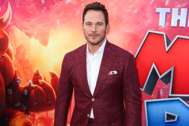 Amerikalı aktör Chris Pratt, Los Angeles Universal Pictures, Nintendo And Illumination Entertainment 'ın 