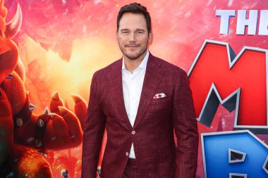 Amerikalı aktör Chris Pratt, Los Angeles Universal Pictures, Nintendo And Illumination Entertainment 'ın 