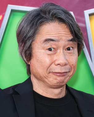  Shigeru Miyamoto, Los Angeles Universal Pictures, Nintendo And Illumination Entertainment 'ın 1 Nisan 2023' te Los Angeles 'taki Regal Sineması' nda gerçekleştirilen 